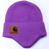 Stussy Hat Winter Knitted Hat Men's and Women's Warm Ear Protector Outdoor Wool Hat