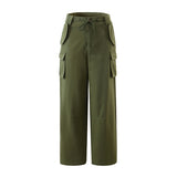 Women Sweatpants Casual Working Pants Loose-Fitting Wide-Leg Trousers