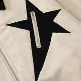 Men Jacket Coat Autumn and Winter Loose Coat Men's Pentagram Jacket