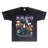 Asap Rocky T-Shirts Vintage ASAP Rocky Summer Short Sleeve T-Shirts Men and Women