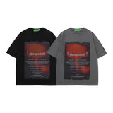 Men T Shirt Black Style Printed Short Sleeve T-shirt Baby Boy and Girl Summer Loose T-shirt