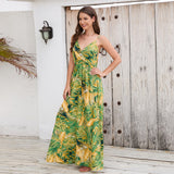 Women Date Dress Summer Bohemian Strap Dress