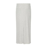 Women Long Skirt Side Striped Contrast Color Mid-Length A- line Skirt