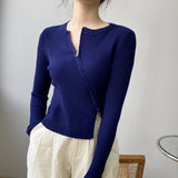 Women Cardigan Sweater Autumn Coat Zipper Slim Fit Short Long Sleeve Top Coat 8t8160