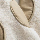 Unisex Winter Cotton Coat Lambswool Stand-up Collar Cotton-Padded Clothes Vintage Loose and Warm Cotton-Padded Jacket