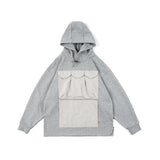 Men Hoodie Multi-Pocket Workwear Hooded Couple Sweater