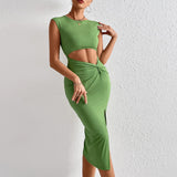 Women Dress Sexy Cutout Hip Knitwear Dress