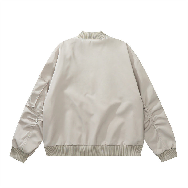 Men Jacket Coat Vibe Coat Fall Winter Men Loose Baseball Uniform Jacket