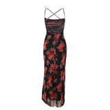 Women Dresses Summer Sexy Slim Fit Long Dress Backless Sling Dress