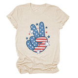 Personalized printed casual loose short-sleeved summer crew neck T-shirt