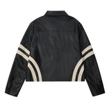 Women Jacket Embroidered PU Leather Jacket Biker's Leather Jacket