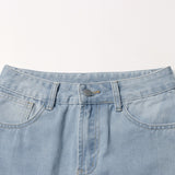 Women Dresses Denim Skirt Spring Retro Hip-Wrapped Long Skirt (Qymy0409)