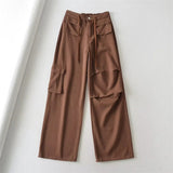 Women Sweatpants Vintage Harem Pants Casual Jeans Loose Straight Wide Leg Pants
