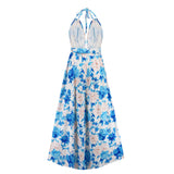 Women Date Dress Sexy V-neck Strap Slit Dress