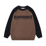 Unisex Sweater Autumn Jacquard Letter Sweater