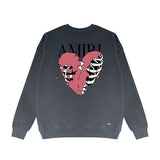 Amiri Long Sleeved Shirt Fashion Brand Crew Sweatshirts round Neck Sweater