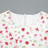 Women Dress Vintage Floral Dress Female Autumn Winter Long Dress