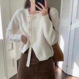 Women Knitwear Autumn and Winter Sweater Loose Knitted Cardigan