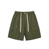 Men Shorts Retro Workwear Shorts Straight-Leg Pants Loose Leisure Pants