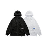 Unisex Jacket Hooded Hooded Jacket Jacket Men and Women Shell Jacket