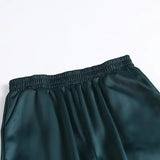Women Sweatpants Casual Pants Elastic High Waist Loose Tappered Wide Leg Pants