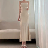 Women Dresses Bow Summer Bra Top Long Skirt Hip Skirt Sexy