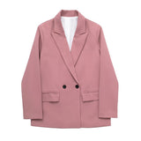 Women Suits Autumn Suit Double Breasted Casual Ol Career Women's Suit Jackets