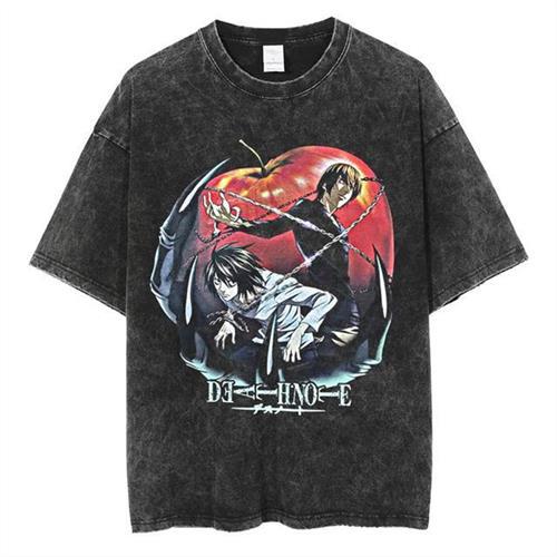 Men's Clothing Japanese Tshirt Anime Vintage T-shirt Death