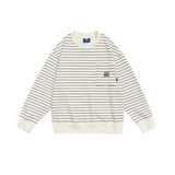 Unisex Hoodie Autumn Striped Printed Sweater