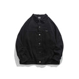 Unisex Shirts Autumn Chest Deer Leather Tag Jacket