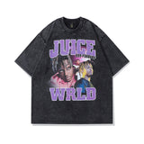 Men's T Shirt Hiphop Old Short-Sleeved T-shirt Men's and Women's Oversize