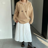 Women Winter Knitted Sweater Crew Neck Thick Sweater Winter Loose-Fitting Long Sleeve Sweater R8826