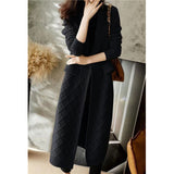 Women Knitwear Fall/Winter Long Knitted Cardigan