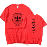 Retro Basgiath War College Double-side Graphic Tee Gold Drag
