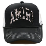 Amiri Hat Baseball Cap Trendy Summer Amiri Printed Mesh Cap