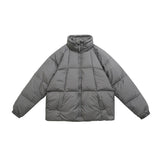 Unisex Winter Cotton Coat Stand-up Collar down Jacket