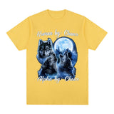 Human By Chance Alpha By Choice Wolf Graphic T-shirt Men