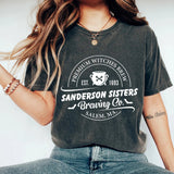 Washed Vintage Cotton Halloween Print Street T-Shirt