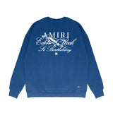 Amiri Long Sleeved Shirt Fashion Brand Crew Sweatshirts round Neck Sweater