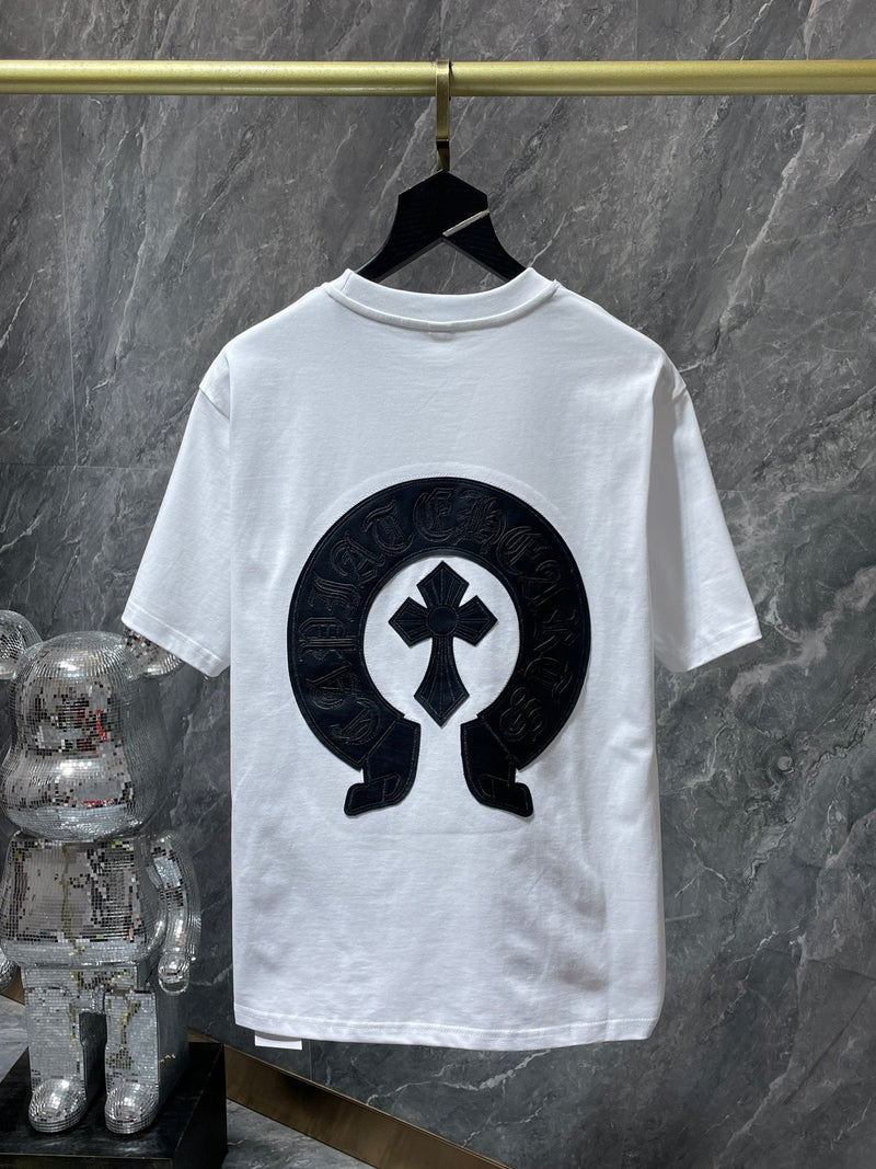 Chh Chrome Hearts T Shirts Pocket Handmade Button Casual Short Sleeve T-Shirt