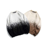 Unisex Sweater Autumn Gradient round Neck Thickened Sweater