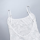 Women Dresses Summer Slim Fit Long Dress Sexy Flocking Suspenders Dress