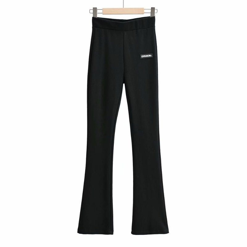Women Sweatpants Autumn Trousers Slim Fit Bell-Bottom Pants Casual Pants
