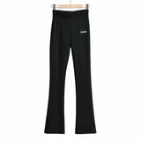 Women Sweatpants Autumn Trousers Slim Fit Bell-Bottom Pants Casual Pants