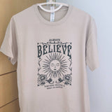 Always Believe Printed T Shirt Letter Funny Quetes Printing