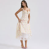 Women Dresses Floral Strap Dress Spring/Summer Female Dress