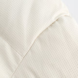 Unisex Winter Cotton Coat Waffle Stand-up Collar Cotton-Padded Clothes Retro Warm Labeling Decorative Cotton Coat