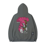 Men Hoodie Hip Hop Cartoon Bear Hooded Sweater