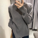 Women Knitwear Autumn and Winter Turtleneck Solid Color Knitwear Loose Sweater