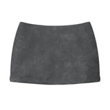 Women Skirt Solid Color Hip Skirt Miniskirt A- line Skirt